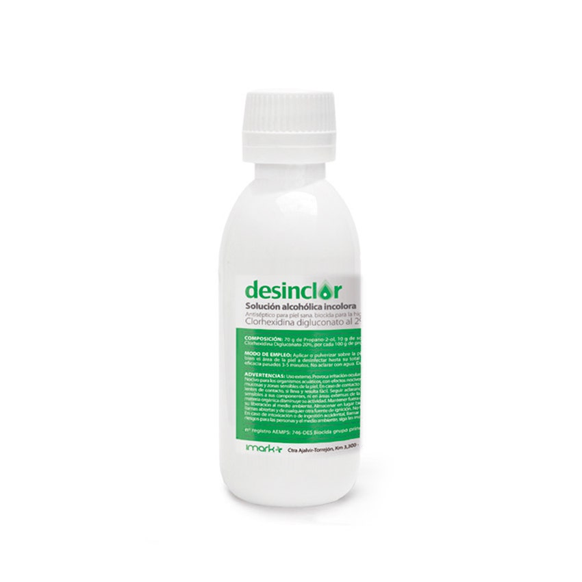 DESINCLOR 2% 100ml CLORHEXIDINA SOL. ALCOHOL. 